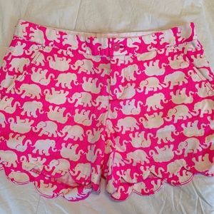 Lilly Pulitzer Elephant Pink Buttercup shorts